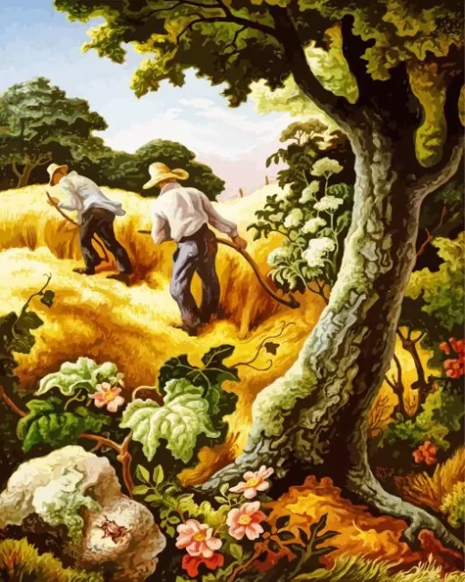 July Hay By Thomas Hart Benton Diamond Painting