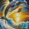 Jumping Dolphin Diamond Painting
