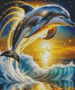 Jumping Dolphin Diamond Painting