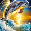 Jumping Dolphin Diamond Painting
