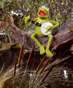 Kermit Playing Banjo Diamond Painting