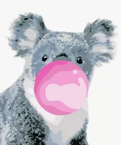 Koala Bubble Gum Diamond Painting