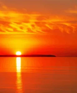 Lake Michigan Sunset Diamond Painting