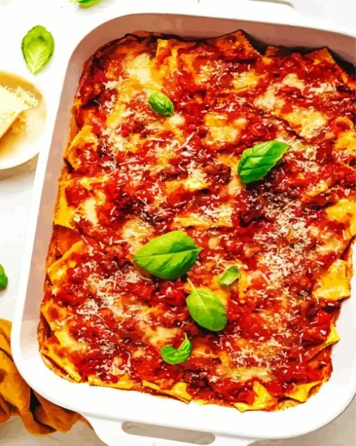 Lasagna Toss Diamond Painting
