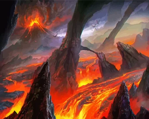 Lava Art Diamond Painting