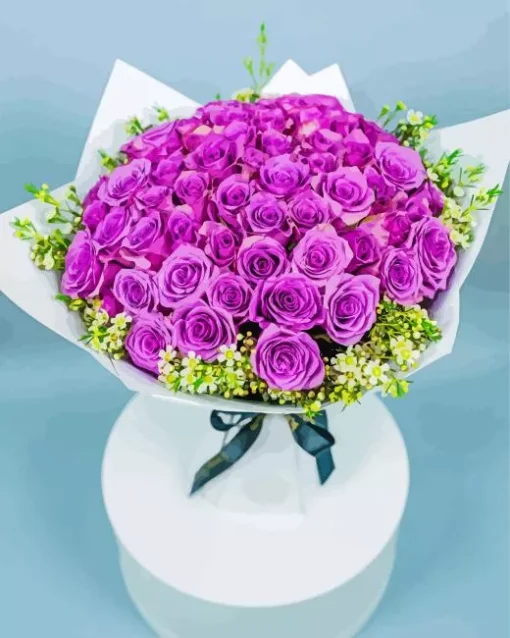 Lavender Roses Diamond Painting