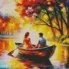 Lovers On Boat Diamond Painting