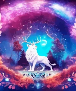 Magical Guardian Deer Diamond Painting
