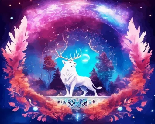Magical Guardian Deer Diamond Painting