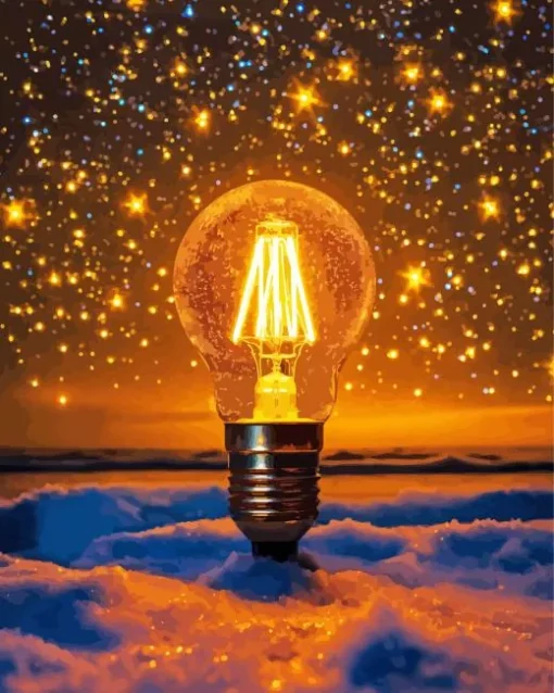 Magical Light Bulb Diamond Painting