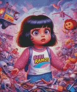 Messy Dora Diamond Painting