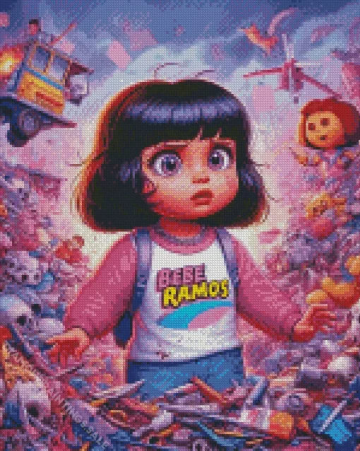 Messy Dora Diamond Painting