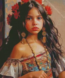 Mexican Girl Diamond Painting