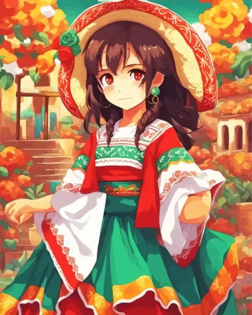 Mexican Little Girl Diamond Painting