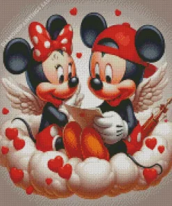 Mickey And Minnie Love Diamond Painting