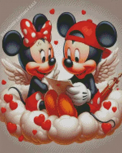 Mickey And Minnie Love Diamond Painting