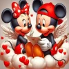 Mickey And Minnie Love Diamond Painting