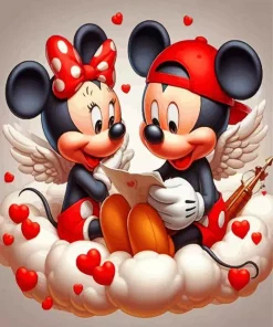 Mickey And Minnie Love Diamond Painting