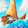 Moanas Boat Diamond Painting
