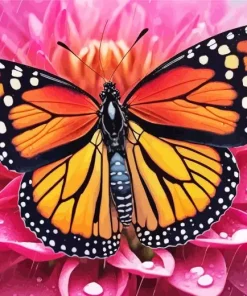Monarch Butterfly Art Diamond Painting