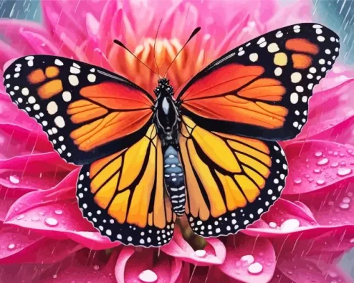 Monarch Butterfly Art Diamond Painting