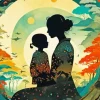 Mother And Child Art Diamond Painting