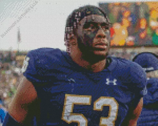 Notre Dame Football Player Diamond Painting