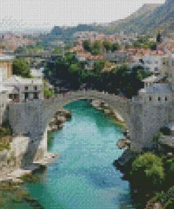 Old Mostar Bridge Diamond Painting