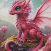 Pink Little Dragon Diamond Painting