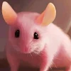 Pink Mouse Diamond Painting
