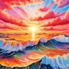 Pink Sunset Diamond Painting