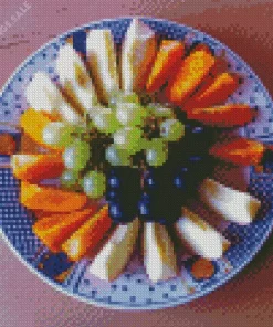 Plate Of Fruits Diamond Painting
