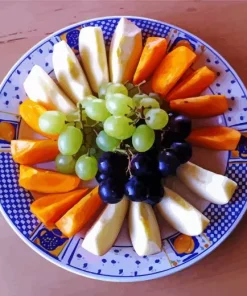 Plate Of Fruits Diamond Painting