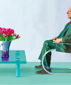 Portrait Of Sir David Webster By David Hockney Diamond Painting