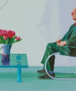 Portrait Of Sir David Webster By David Hockney Diamond Painting