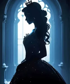 Princess Silhouette Diamond Painting