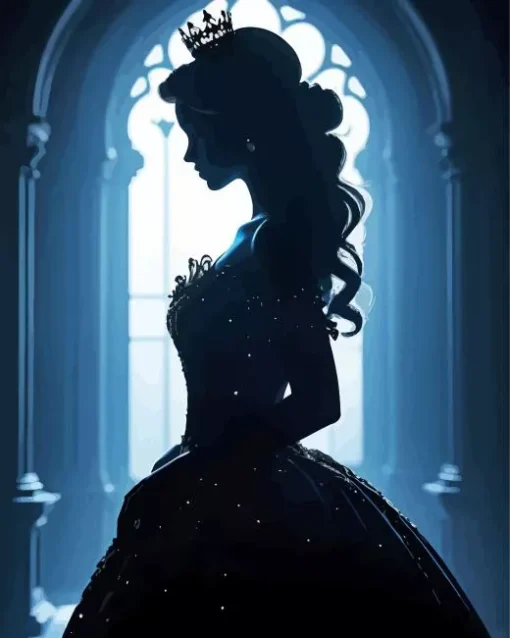 Princess Silhouette Diamond Painting