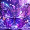 Purple Butterfly Insect Diamond Painting