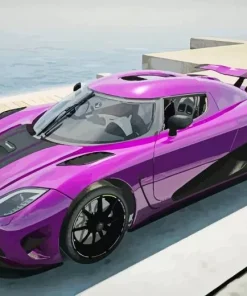 Purple Koenigsegg Agera Diamond Painting