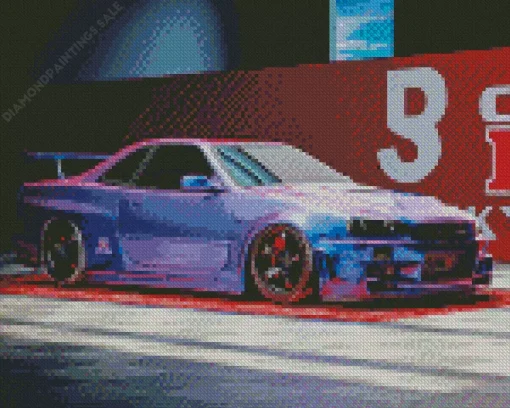 Purple Nissan GTR Diamond Painting