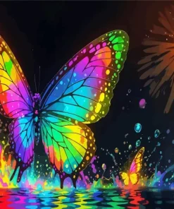 Rainbow Butterfly Diamond Painting
