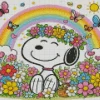 Rainbow Snoopy And Flowers Diamond Painting