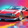 Red Ferrari 308 Art Diamond Painting