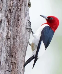 Red Headed Woodpecker Diamond Painting