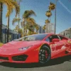 Red Lamborghini Diamond Painting