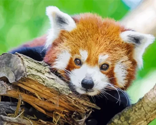 Red Panda Diamond Painting