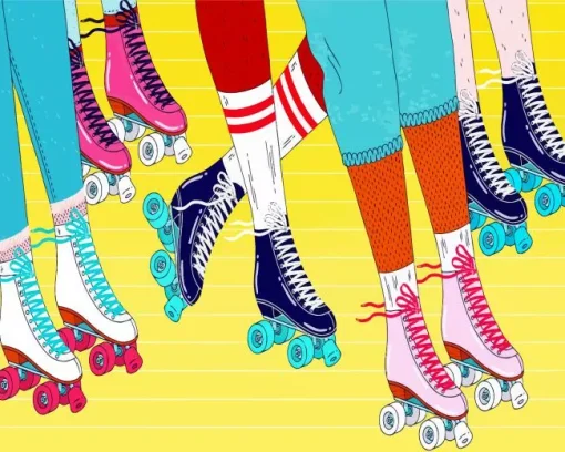Roller Skates Diamond Painting