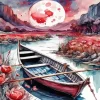 Row Boat Art Diamond Painting