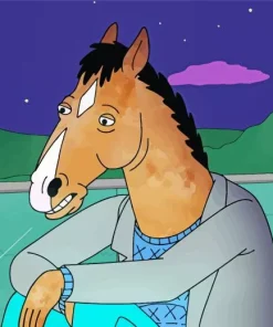 Sad Bojack Diamond Painting