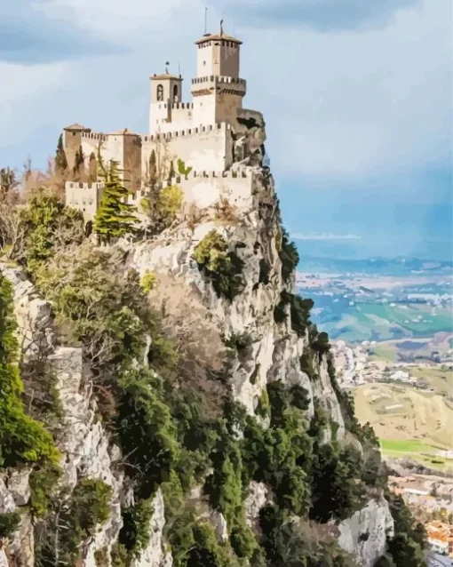 San Marino Guaita Tower Diamond Painting